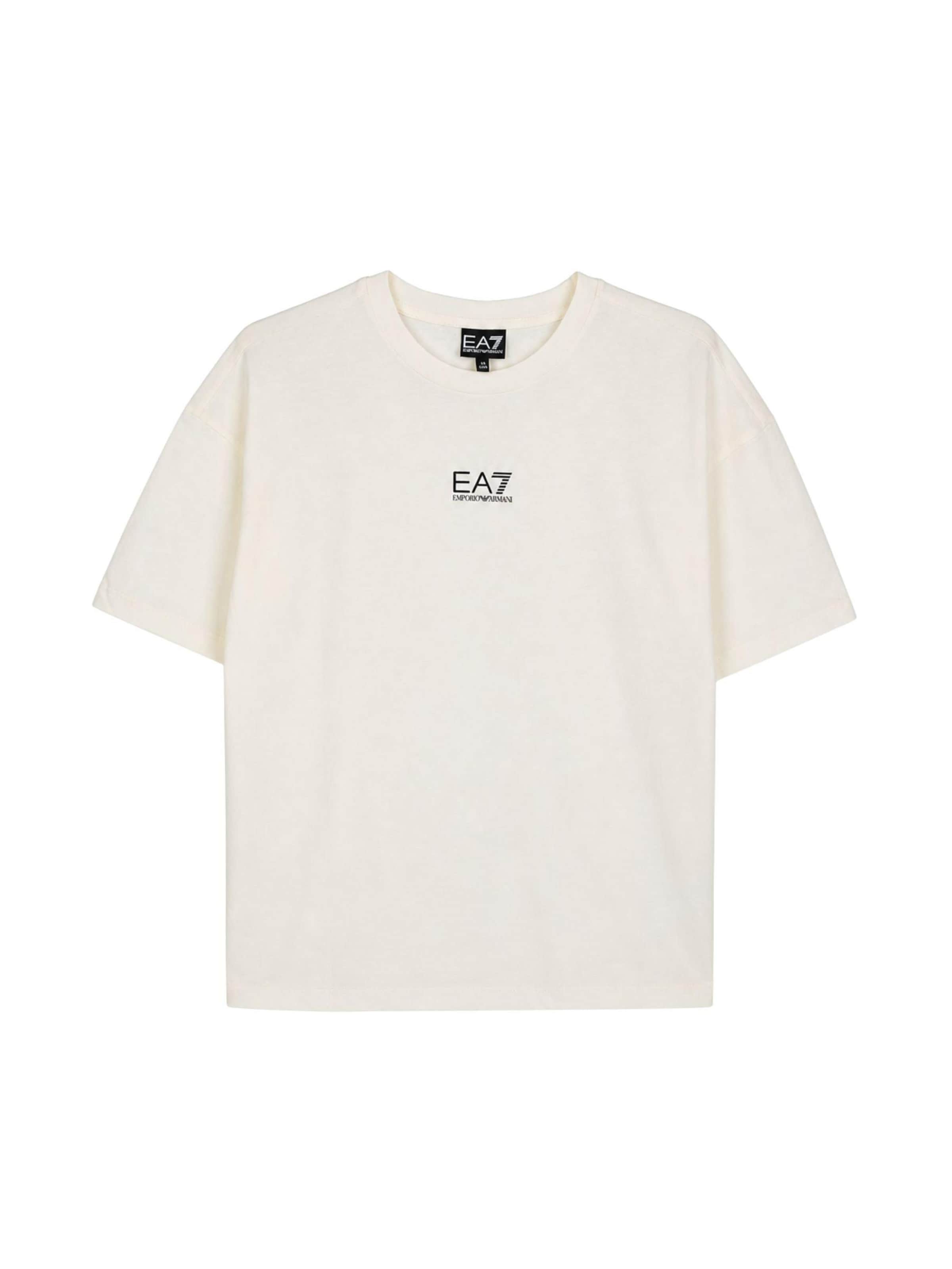 T-Shirt EA7 Emporio Armani en beige : devant