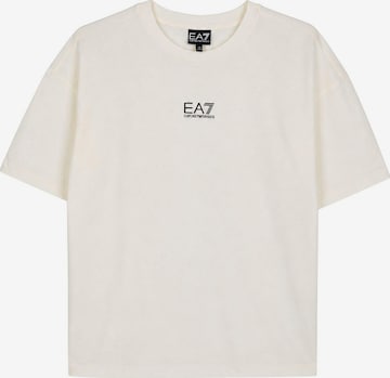 T-Shirt EA7 Emporio Armani en beige : devant