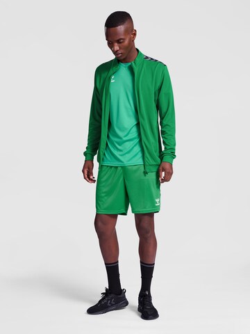 Hummel Athletic Zip-Up Hoodie in Green