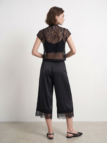 HYPEDROP Wide Leg Bukser 'Leah' i sort