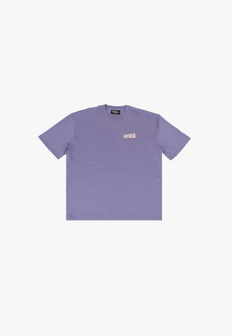 T-Shirt Dropsize en violet : devant