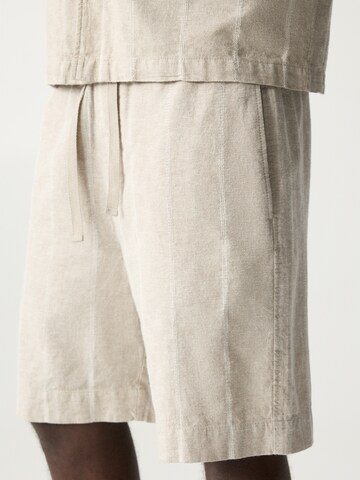 Loosefit Pantalon Pull&Bear en beige