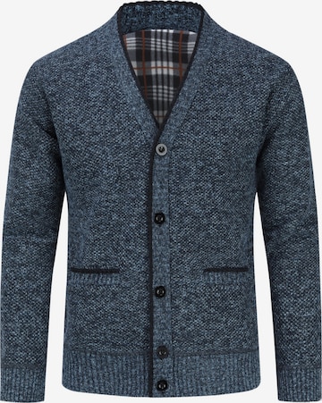 ALLTHEMEN Knit Cardigan in Blue: front