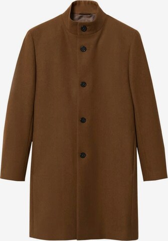 MANGO MAN Between-Seasons Coat 'Funnel' in Brown: front