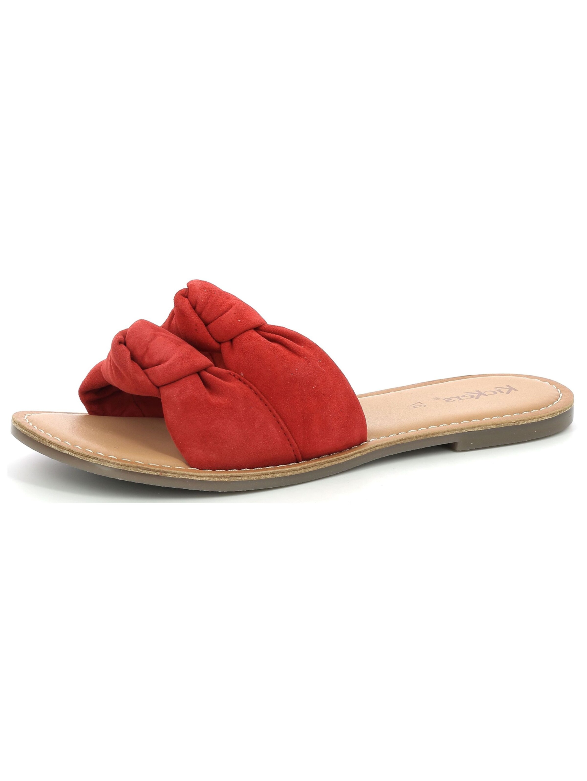 Kickers Muiltjes in Rood: voorkant