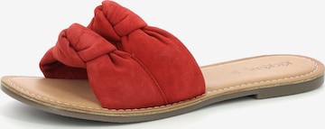 Kickers Mules in Red: front