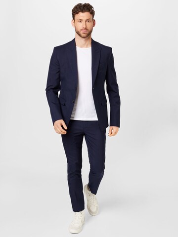 IRO Slim fit Trousers with creases in Blue
