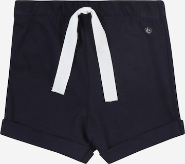 mėlyna PETIT BATEAU Standartinis Kelnės: priekis