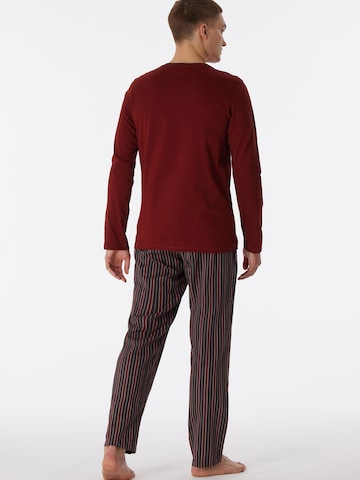 SCHIESSER Long Pajamas ' Selected Premium ' in Brown
