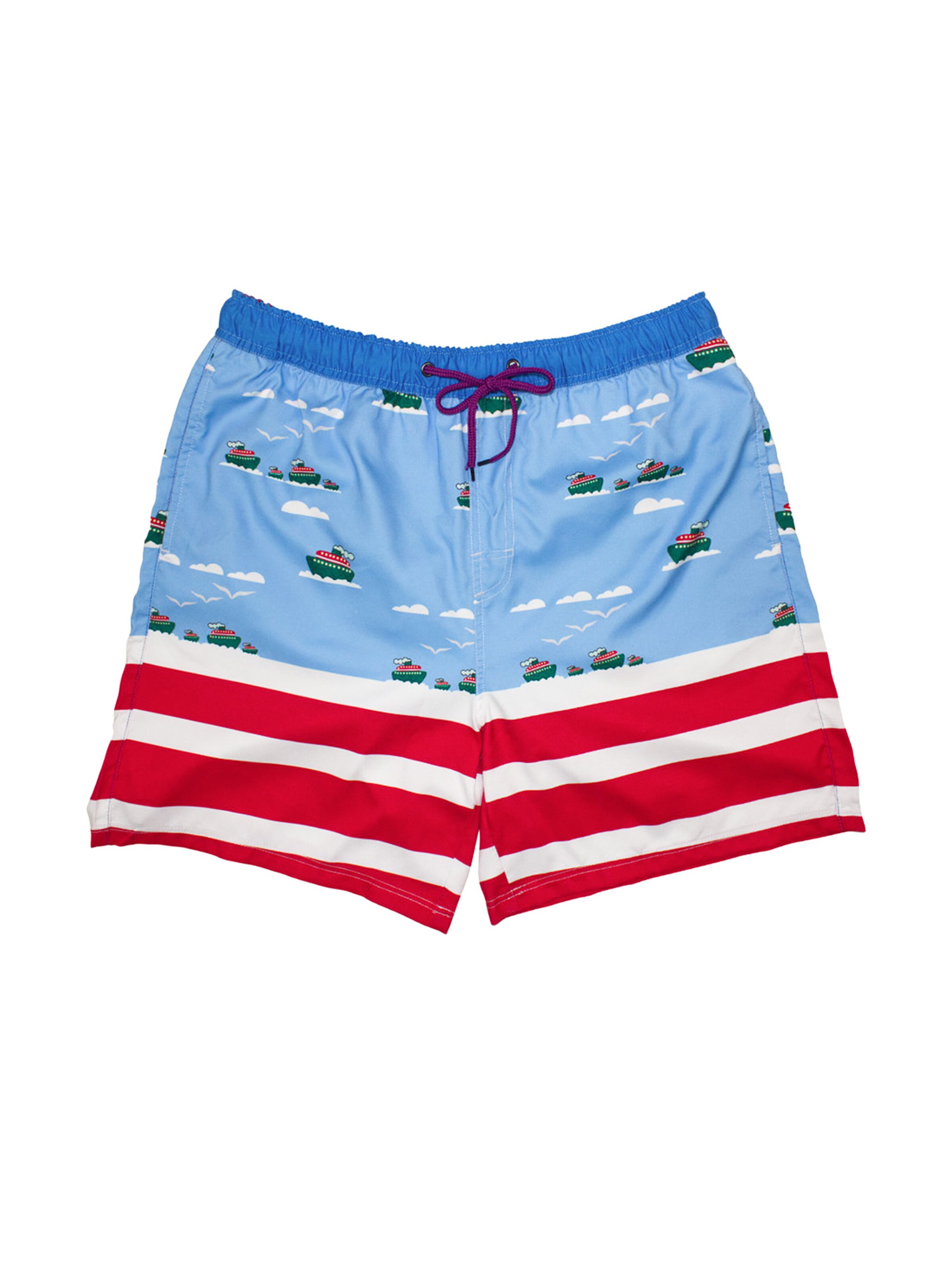 Shorts de bain ' WATER GIRAFFE ' UNABUX en bleu