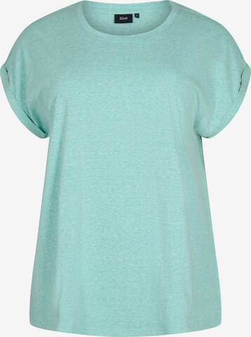 Zizzi Shirt 'Vava' in Green: front