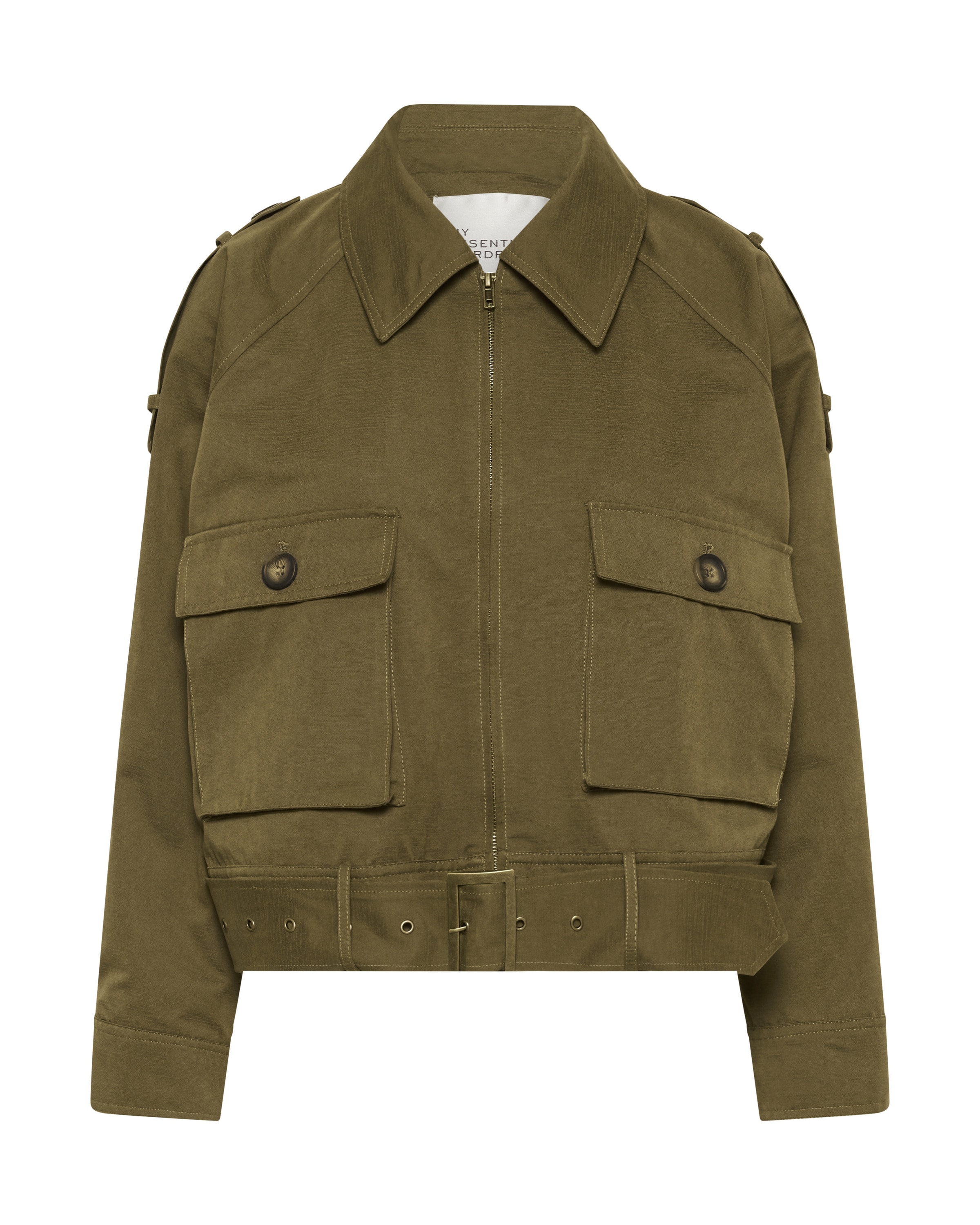 Veste mi-saison 'Lyon' My Essential Wardrobe en vert : devant