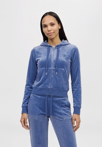 Juicy Couture Petite Ζακέτα φούτερ 'ROBERTSON' σε μπλε: μπροστά