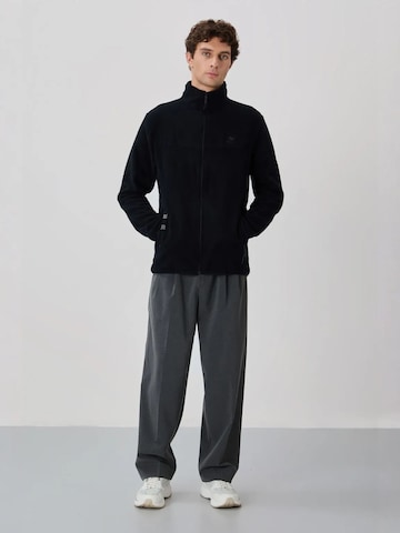 Tommy Life Fleece jas in Zwart