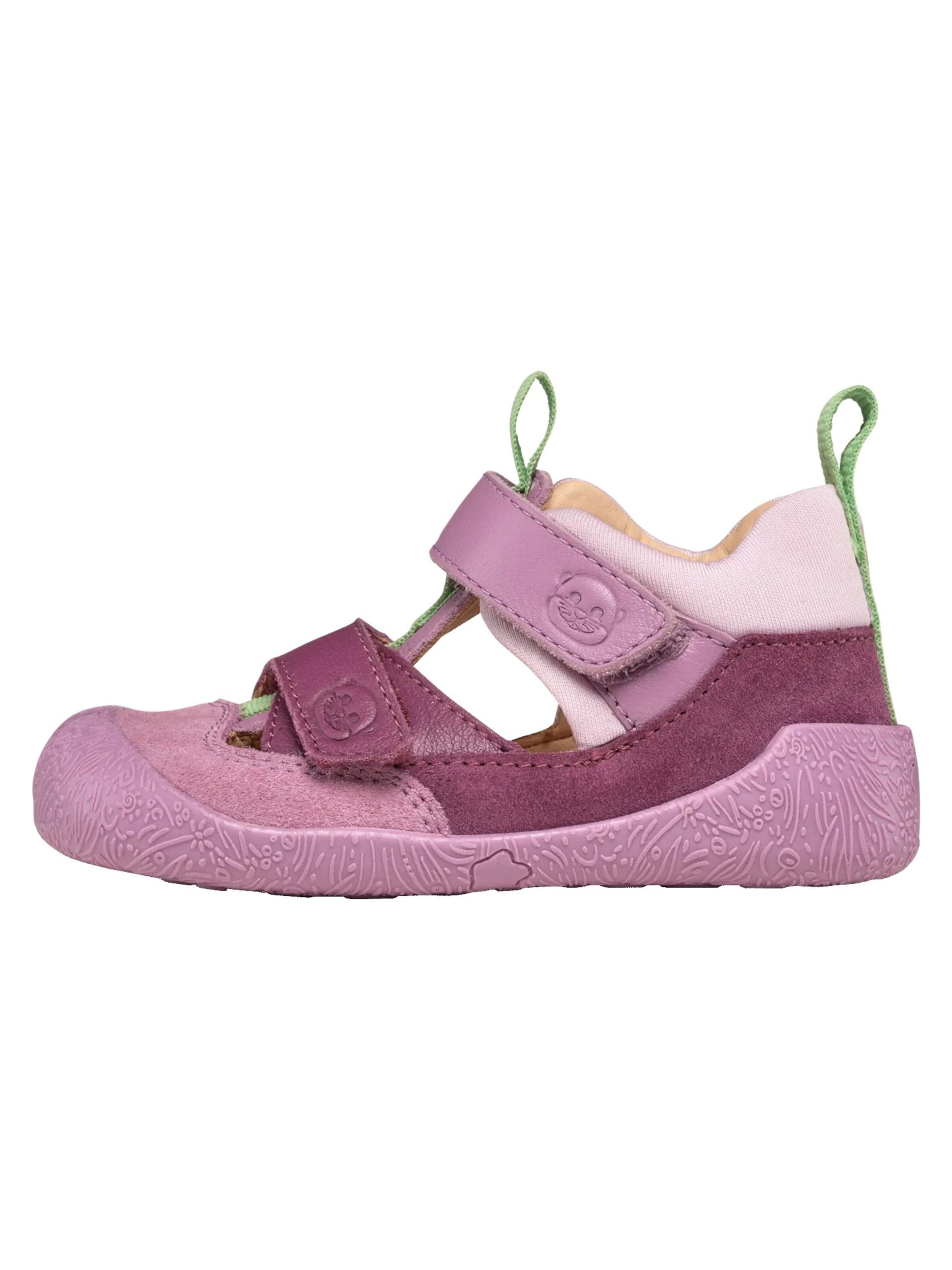 Affenzahn Sandals 'Sandale Leder Freely' in Purple: front
