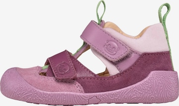 Affenzahn Sandals 'Sandale Leder Freely' in Purple: front
