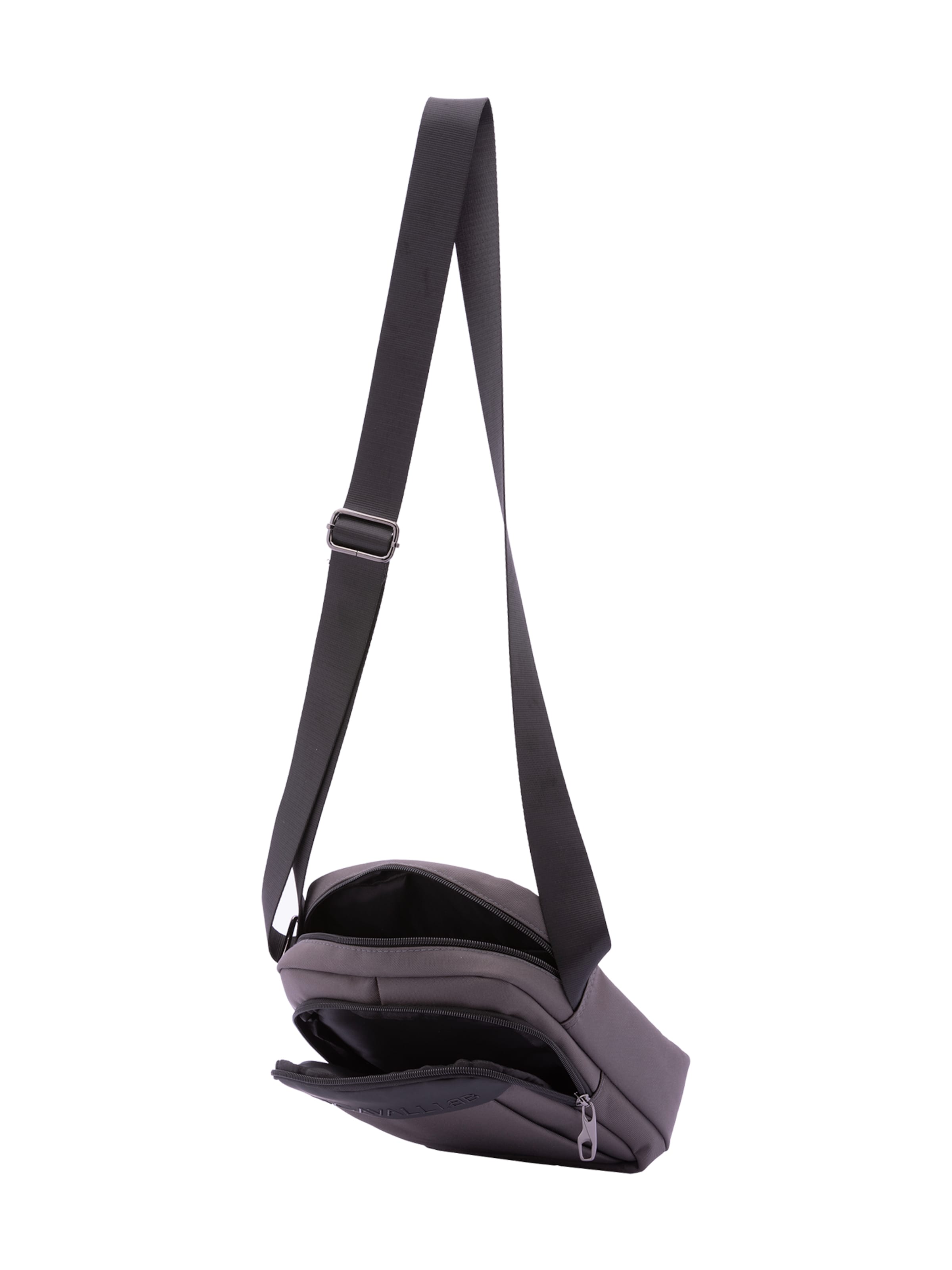 Borsa a tracolla 'Borsa a Tracolla B Cavalli Poliestere Zip Tasche Multiple 25x20x10 cm' di B. Cavalli in grigio