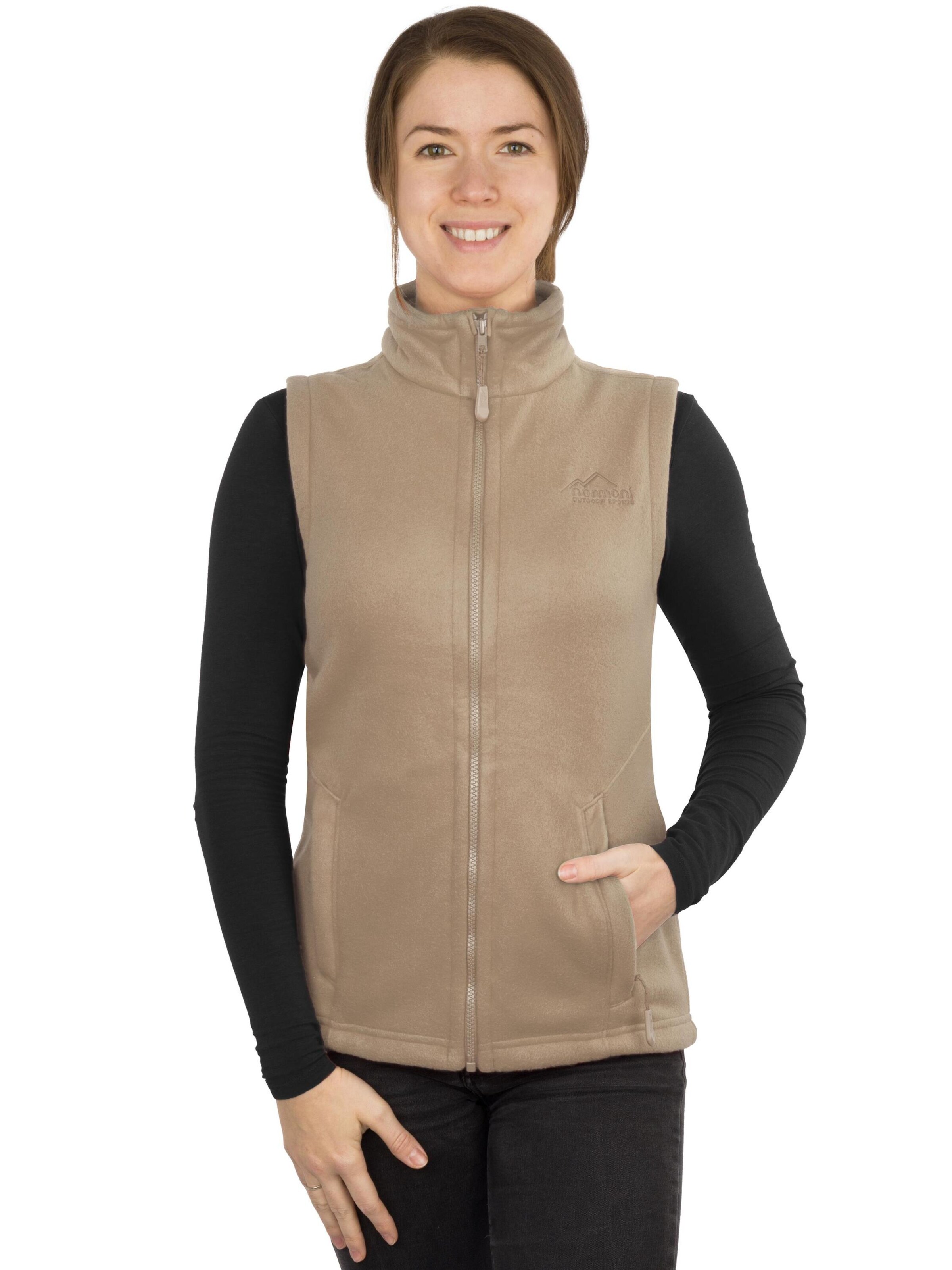 Gilet de sport 'Jovik' normani en beige : devant