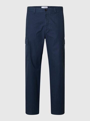 Pantalon cargo SELECTED en bleu