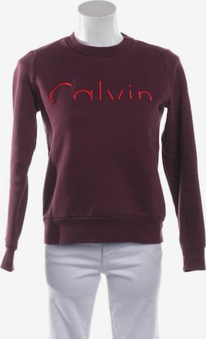 Calvin Klein Sweatshirt & Zip-Up Hoodie in XS in Red: front