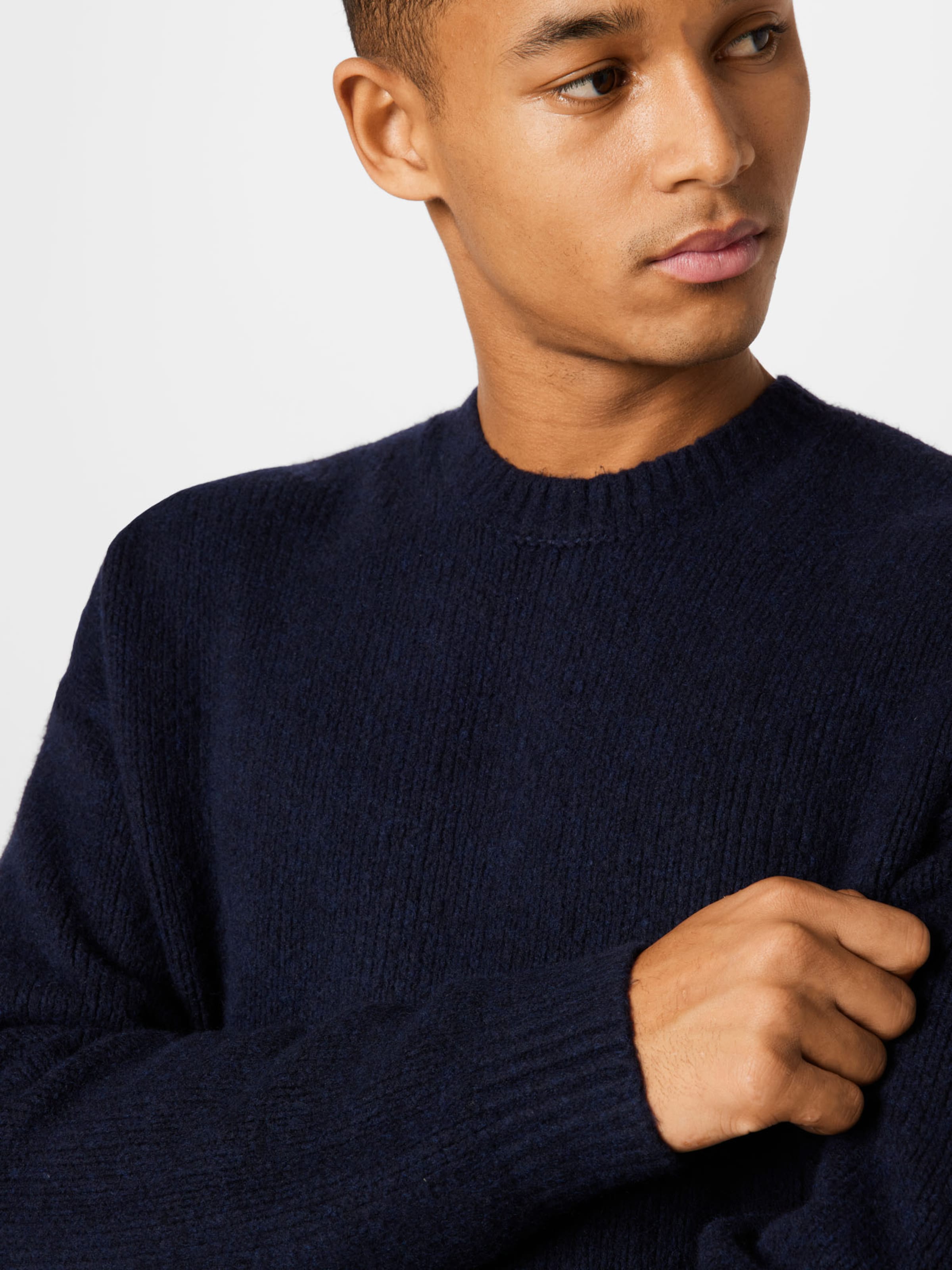 Homme Pull-over FUZZY Abercrombie & Fitch en Bleu Marine 