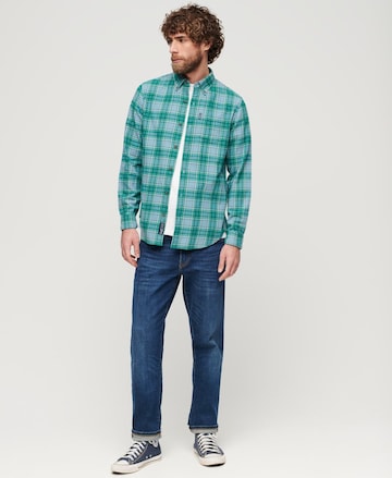 Superdry Regular Fit Hemd in Grün