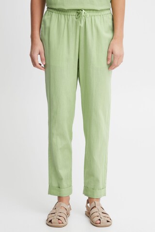 Fransa Regular Pants 'Maddie' in Green: front