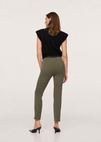 MANGO Skinny Pants 'Paola' in Green