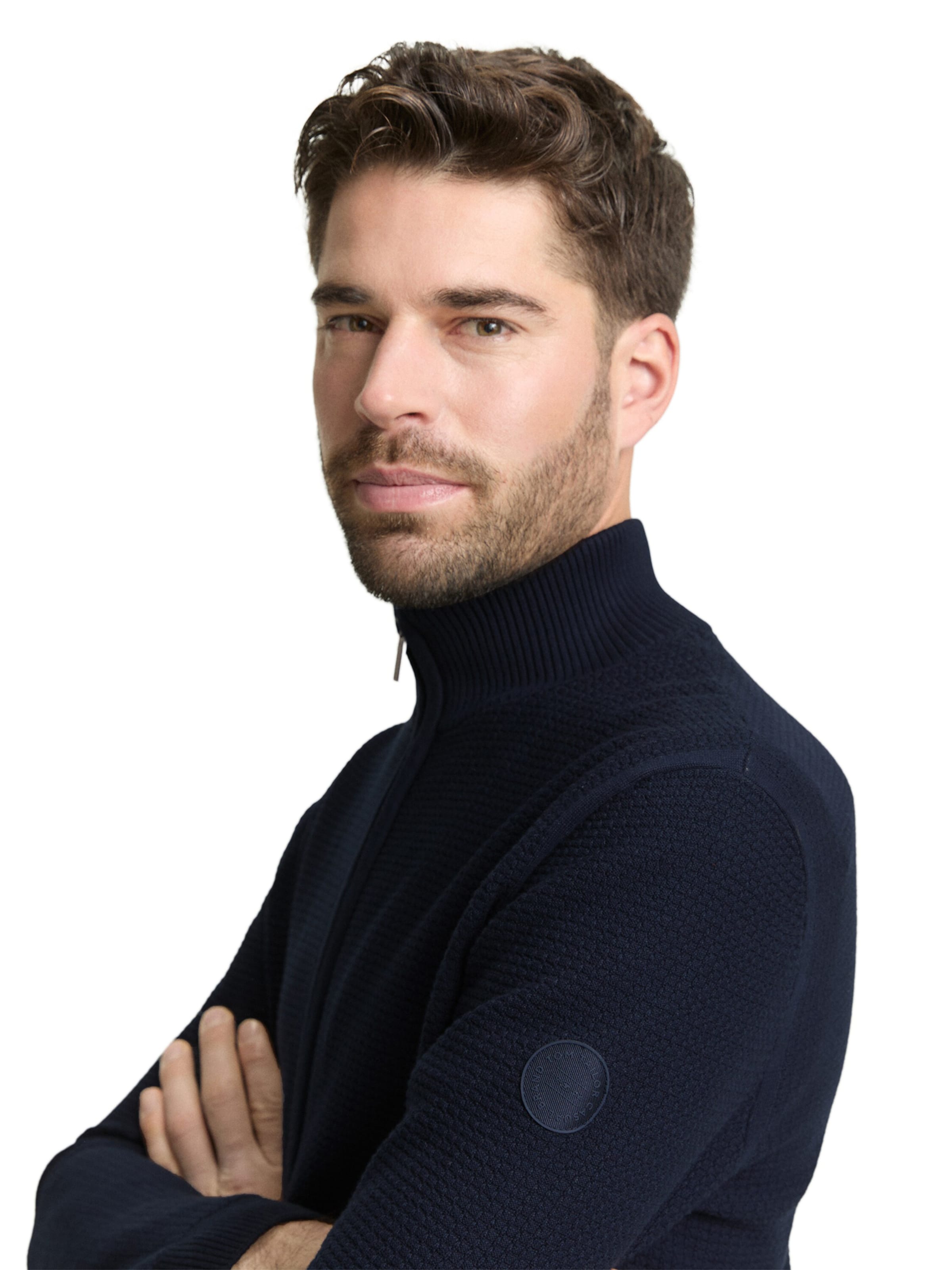 TOM TAILOR Knit Cardigan in Blue