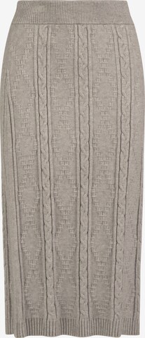APART Strickrock Strickrock aus einer soften Viskose- Mischung mit Kaschmir in Grau: predná strana