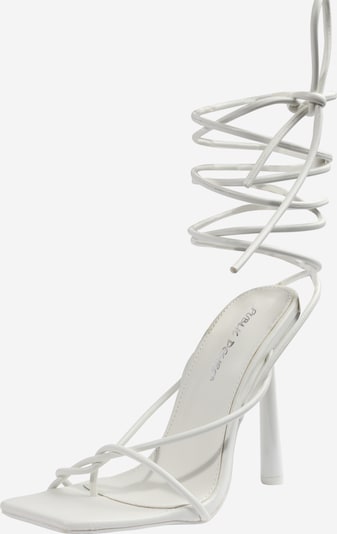 Public Desire Sandalen met riem 'LACEY' in de kleur Wit, Productweergave
