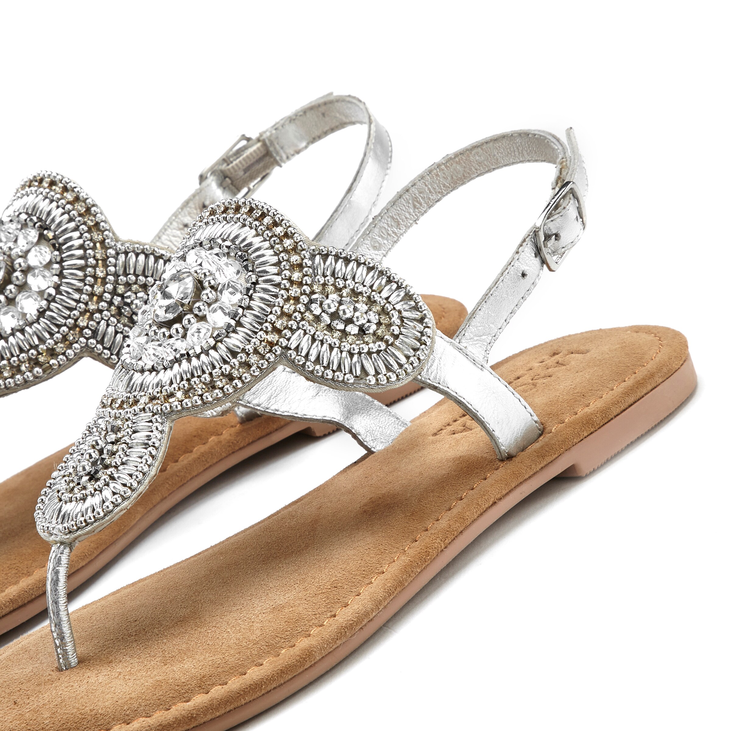 LASCANA Teenslipper in Zilver