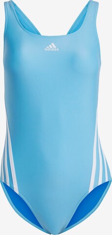Costum de baie sport de la ADIDAS SPORTSWEAR pe albastru: față