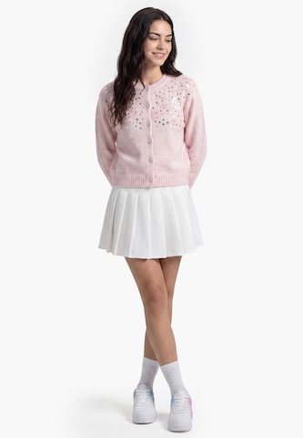 MYMO - Casaco de malha 'Young Fashion' em branco