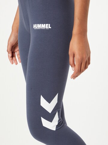 Hummel Skinny Športne hlače | modra barva