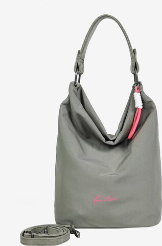 Fritzi aus Preußen Schultertasche 'Jimbo Hobo' in Grau: predná strana