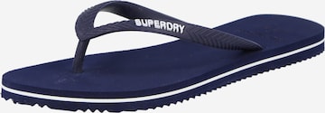 Superdry T-Bar Sandals in Blue: front