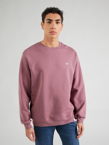 Iriedaily - Regular Fit Sweatshirt em roxo: frente