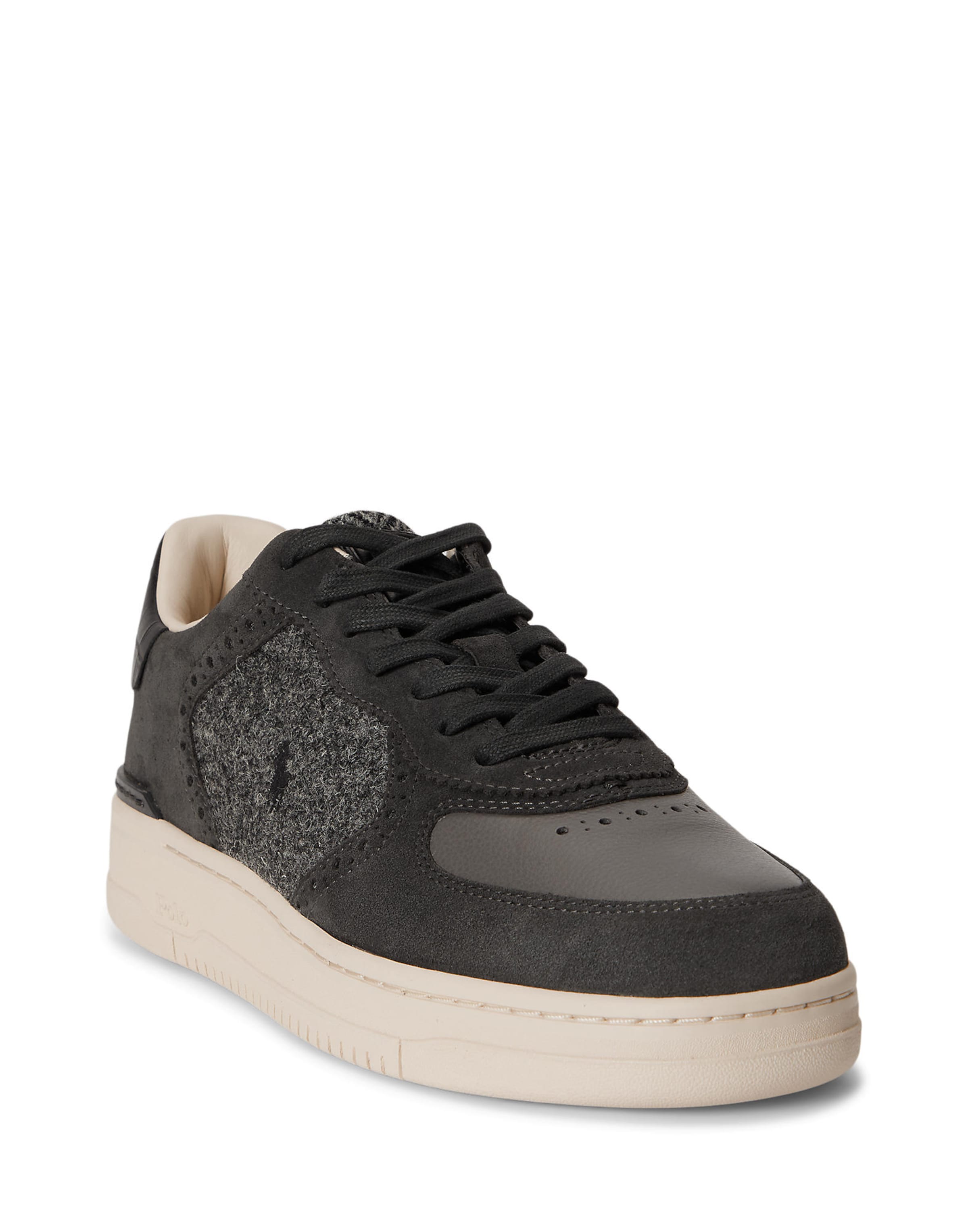 Sneaker low de la Polo Ralph Lauren pe negru: față