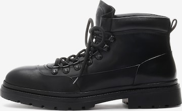 juoda Kazar Auliniai batai su raišteliais: priekis