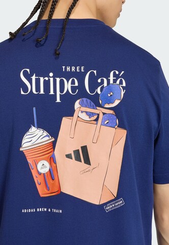 T-Shirt fonctionnel 'Coffee Cafe Donut' ADIDAS SPORTSWEAR en bleu