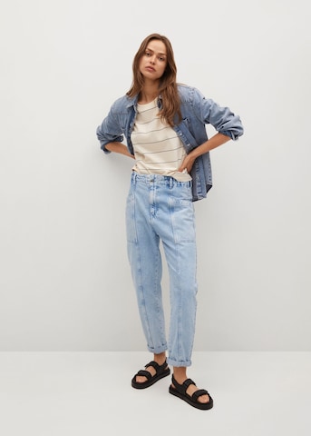 MANGO Loose fit Jeans 'Angela' in Blue