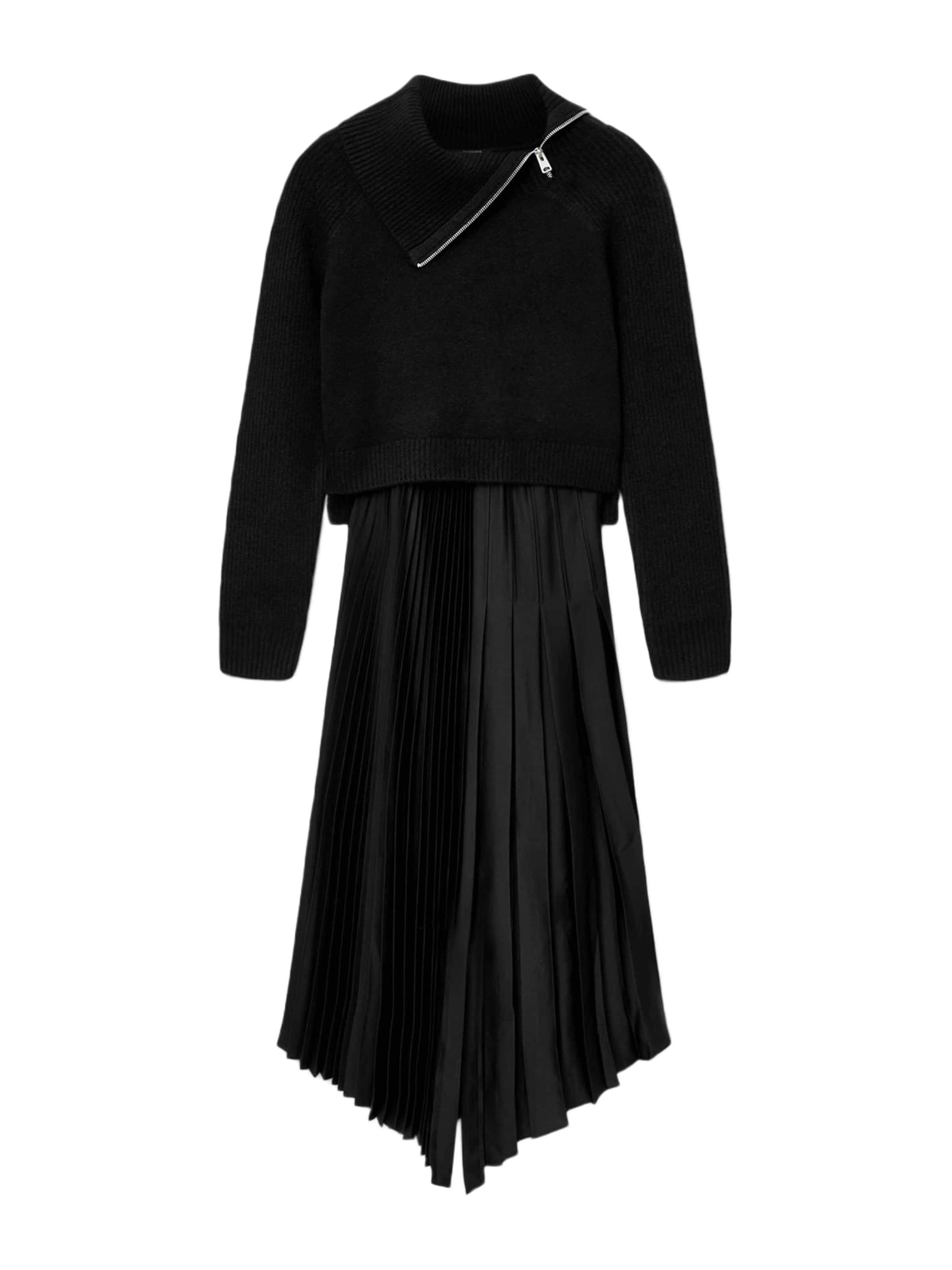 Rochie 'Jax' de la AllSaints pe negru: față