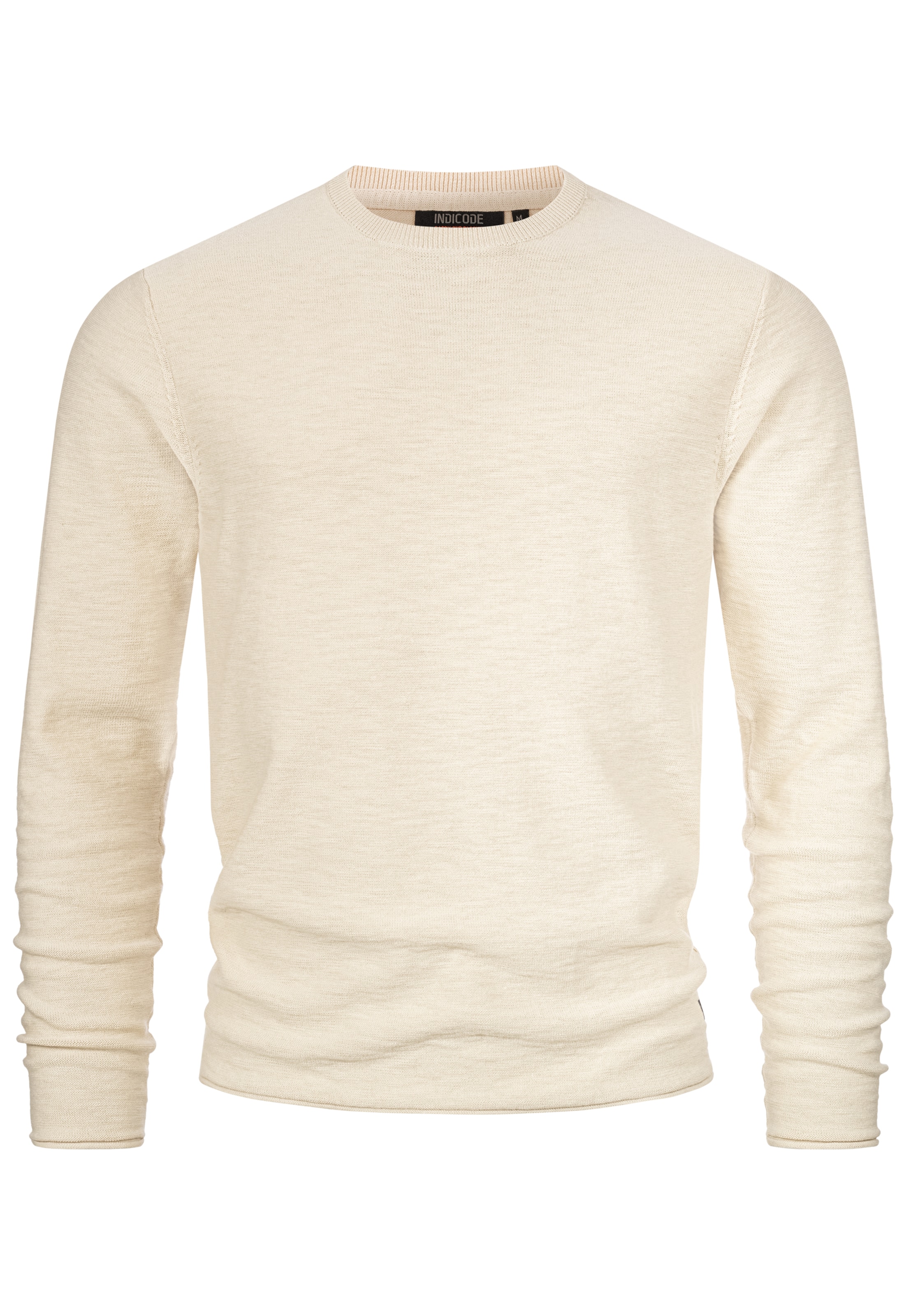 INDICODE JEANS Pullover ' Macedonio ' in Beige: Vorderseite