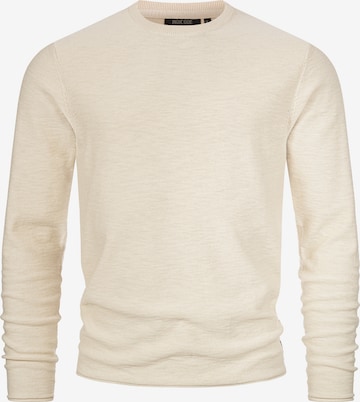 Pull-over ' Macedonio ' INDICODE JEANS en beige : devant