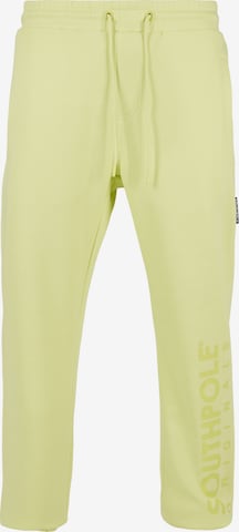 Pantaloni di SOUTHPOLE in giallo: frontale