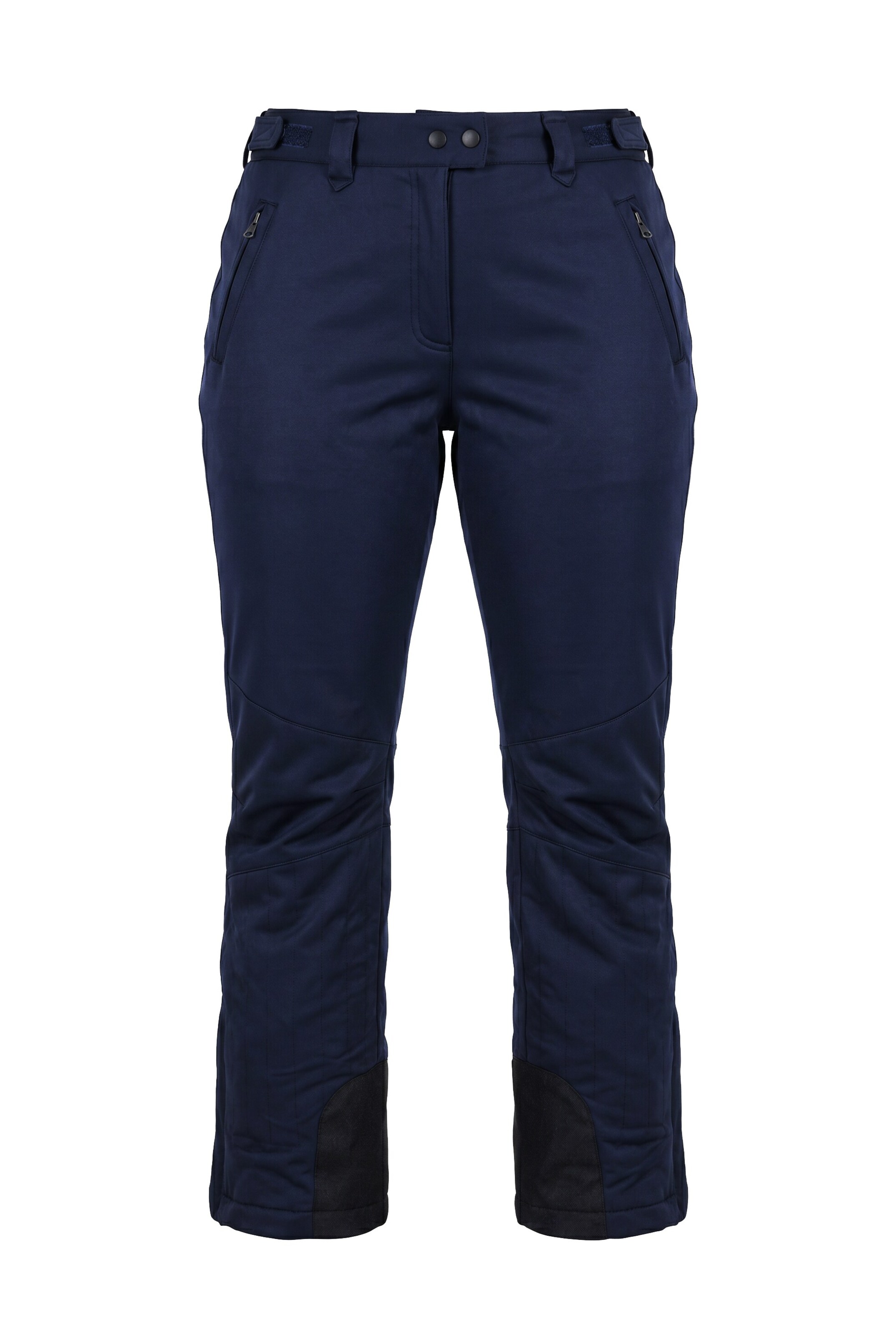 Ulla Popken Tapered Athletic Pants in Blue: front