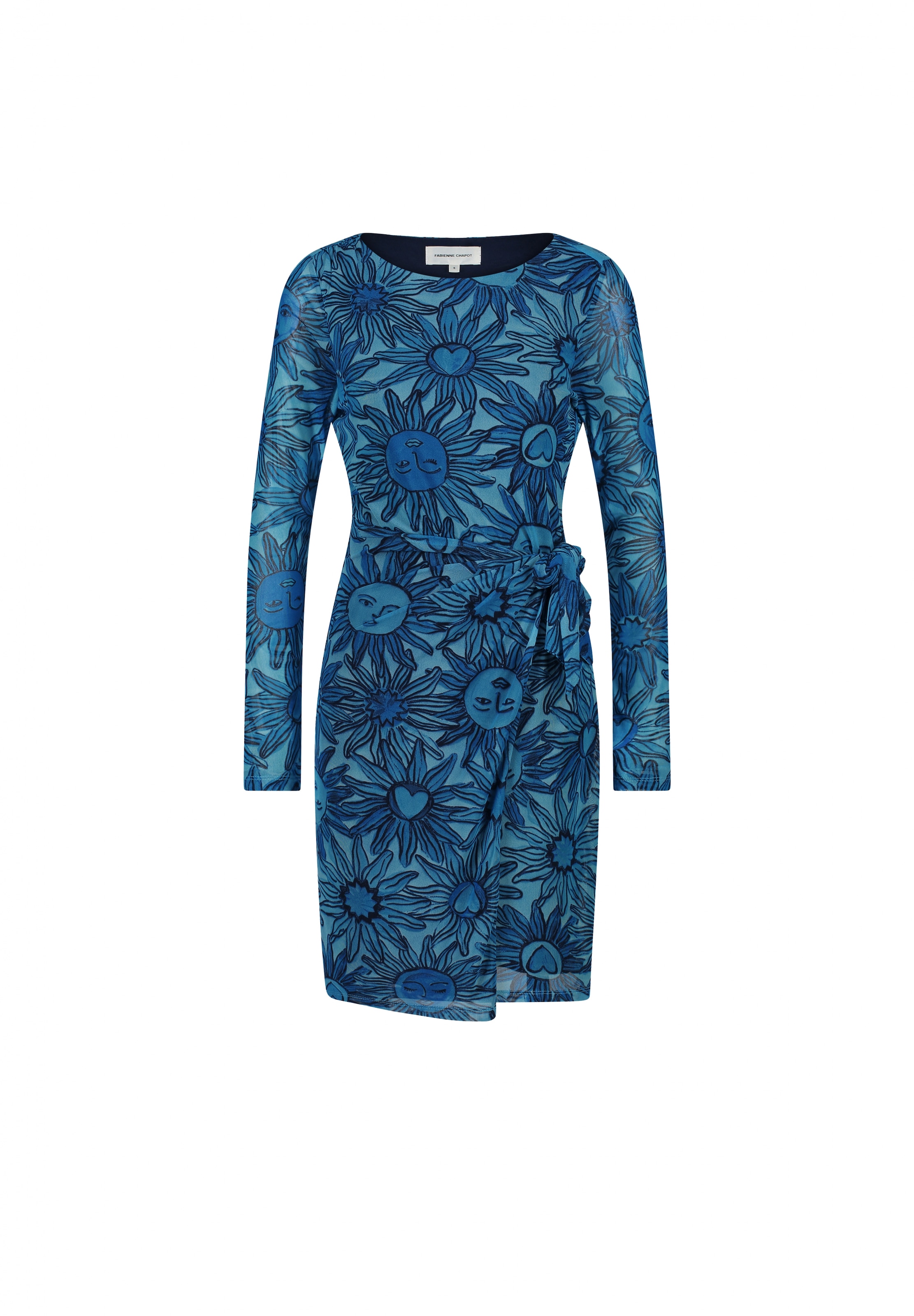 Fabienne Chapot Jurk in Blauw: voorkant