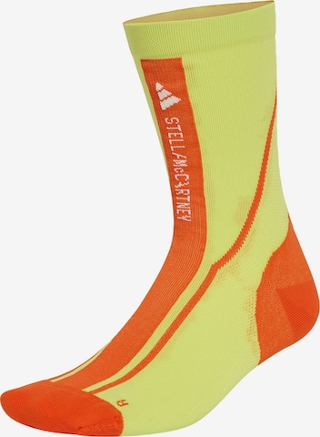 ADIDAS BY STELLA MCCARTNEY - Calcetines deportivos 'Crew' en verde: frente