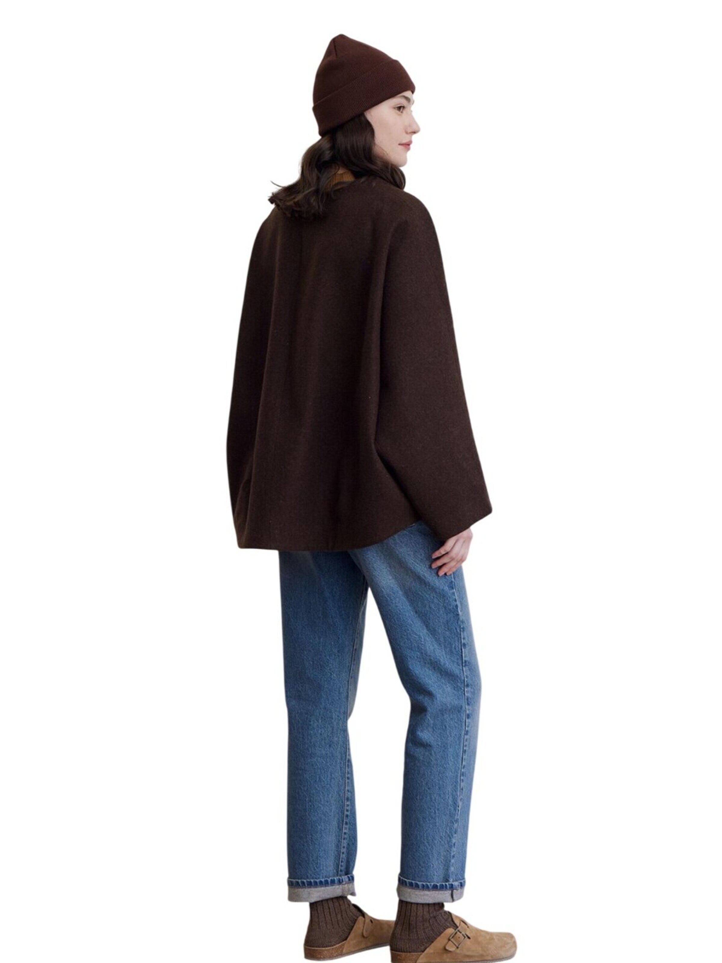 MANUKA Between-Season Jacket in Brown